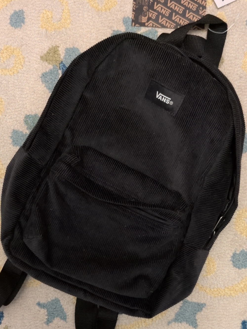 NWT Vans Old Skool Mini Backpack Black Corduroy